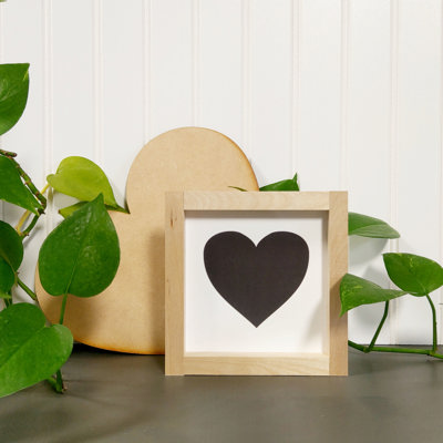 Center Heart - Mini Sign