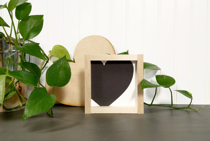 Left Side Heart - Mini Sign