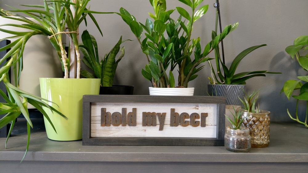 Hold My Beer - Shiplap Framed Sign