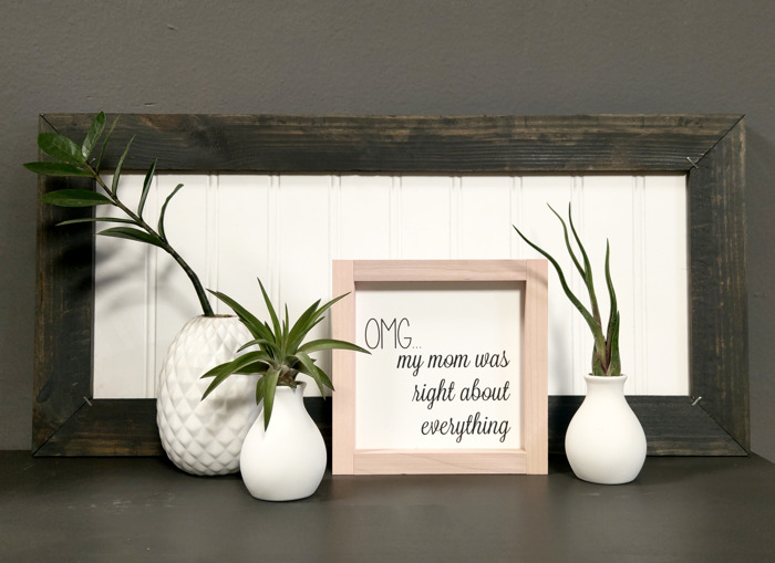 OMG My Mom Was Right About Everything - Mini Sign