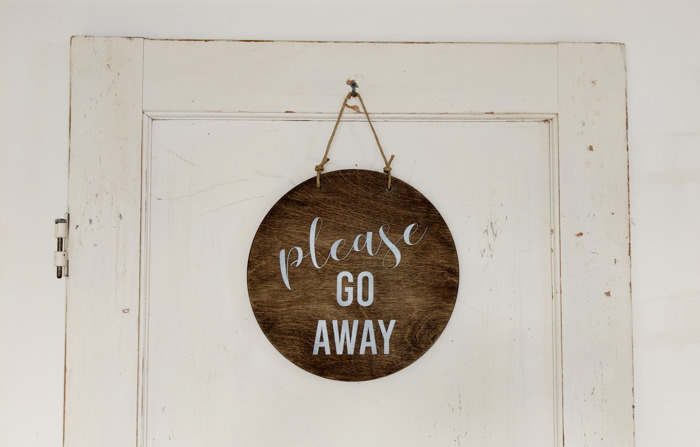Please Go Away - Door Hanger