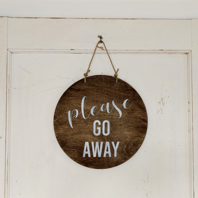 Please Go Away - Door Hanger