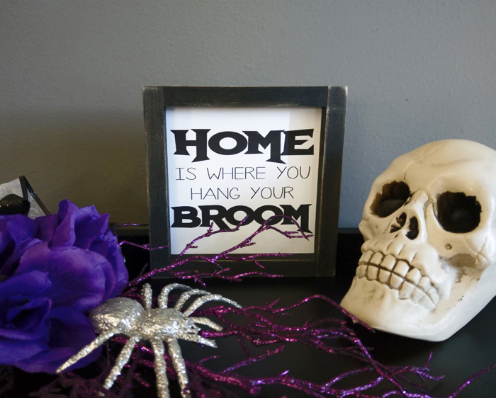 Home Is Where You Hang Your Broom - Mini Sign