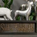  Santa's Favorite Ho - Shiplap Framed SIgn