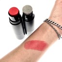  Cherry Red Cream Blush and Lip Tint Sticks  | Blend-able, Hydrating Formula | Multi-use Makeup | Dual Sided Blush and Brush by Ketiara