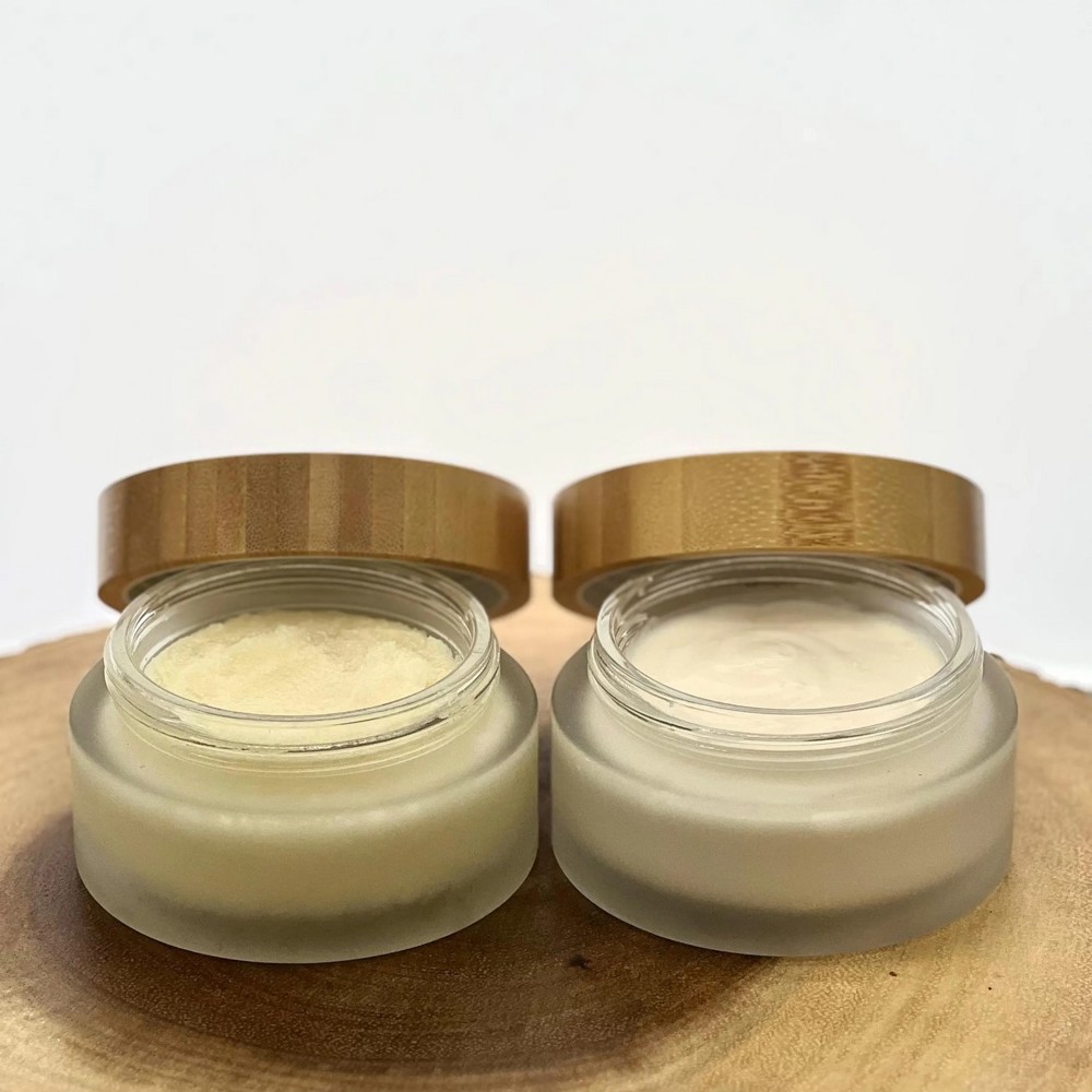 Renewing Bath Set | Non-Oily Residue Body Butter + Body Sugar Scrub | Retinol, Collagen & Hyaluronic infused Body Butter | Vitamin Packed Sugar Scrub