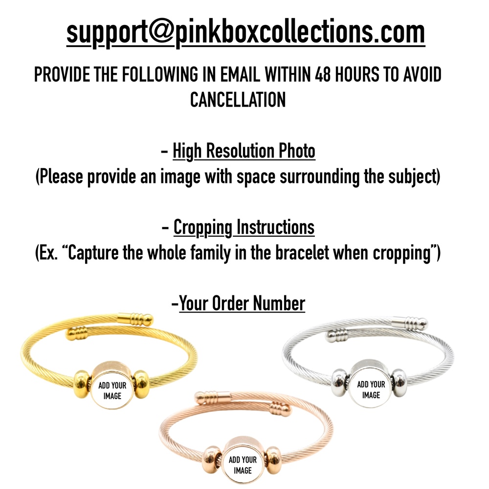  Reversible Personalized Photo Bracelets by Pink Box Collections 