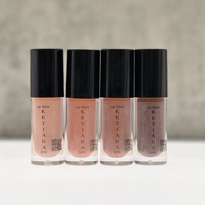 Hydrating Light Sheer Coverage Nude Lip Gloss Set by Ketiara