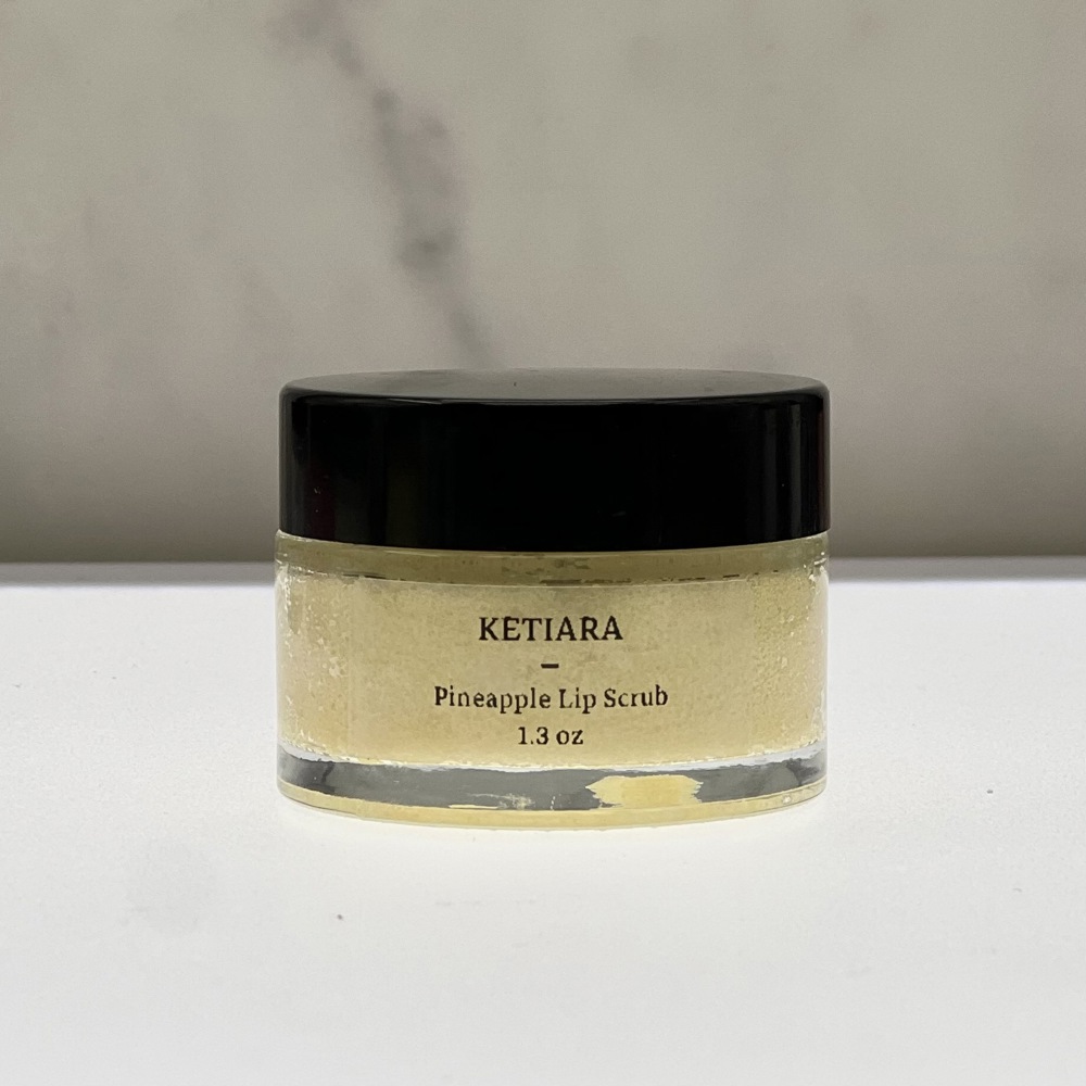 Exfoliating Lip Scrub 1.3 oz Glass Jar by Ketiara