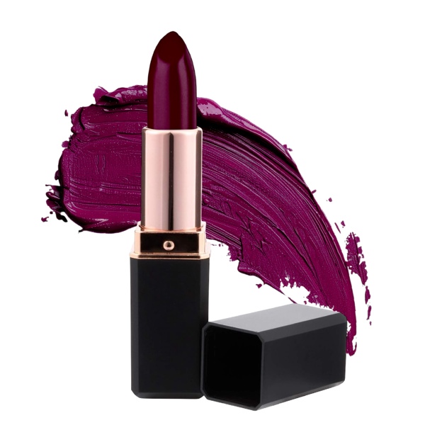 Plum Lipstick Medium to Full Coverage Easy Smooth Gliding Formula Infused with Vitamin E and Hydrating oils for Maximum Hydration