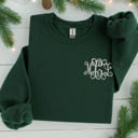  Monogrammed Sweatshirt, Embroidered Crewneck, Personalized Gift for Her, Monogram Sweatshirt, Women's Sweatshirt, Christmas Gift for Her