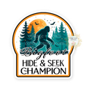 Bigfoot - Hide And Seek Champion Stocking Stuffer Vinyl Decal Fun Custom Decal Waterproof Stickers