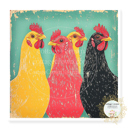 Chicken Art Group 6 Stocking Stuffer Vinyl Decal Fun Custom Decal Waterproof Stickers