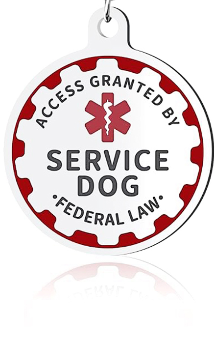 Service Animal Dog Puppy Pet Tag - Boxed