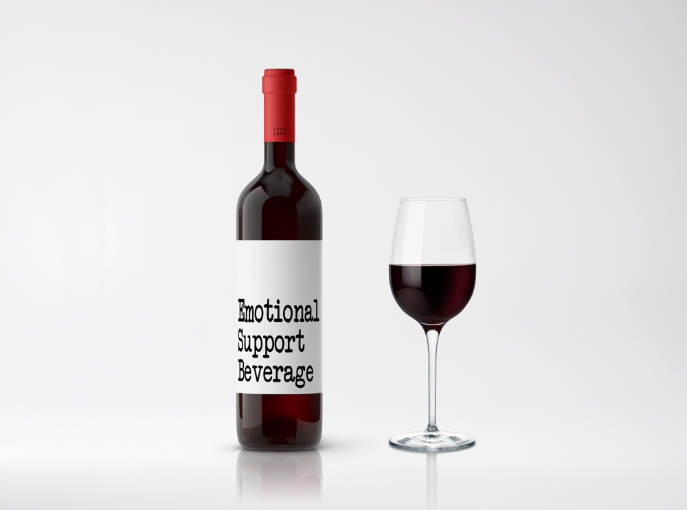 Wine Bottle Label Waterproof Vinyl Decal Sticker - FUN Gift!