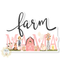 Farm Mama Pink Barn Animals Stocking Stuffer Vinyl Decal Fun Custom Decal Waterproof Stickers