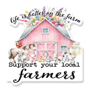 Life Is Better On The Farm Support Local Farmers Stocking Stuffer Vinyl Decal Fun Custom Decal Waterproof Stickers
