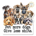 Pet More Dogs - Dog Group Stocking Stuffer Vinyl Decal Fun Custom Decal Waterproof Stickers