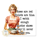 Roses Are Red Violets Are Blue True Crime Stocking Stuffer Vinyl Decal Fun Custom Decal Waterproof Stickers