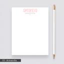  Personalized Heart Notepads