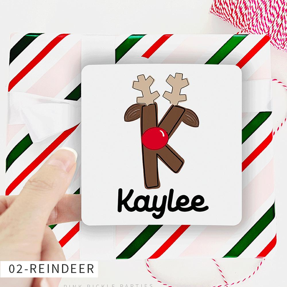 Personalized Christmas Gift Sticker Labels | Set of 24 | FREE SHIPPING