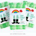  St. Patrick's Day Stickers | Personalized Classroom Party Stickers