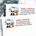  Christmas Address Labels | Personalized Return Address Stickers | Set of 60 | FREE SHIPPING