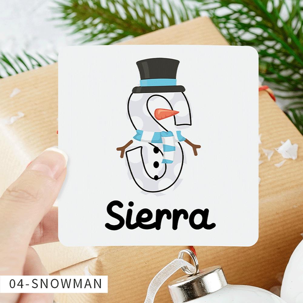 Personalized Christmas Gift Sticker Labels | Set of 24 | FREE SHIPPING