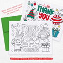  Personalized Kids Coloring Thank You Note Cards | Set of 12 | FREE SHIPPING