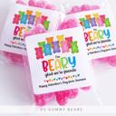  Personalized Valentine's Day Party Stickers with Treat Bags Valentine's Labels  | Set of 24