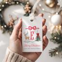  Family Crest Personalized Christmas Gift Tags | Preppy Christmas Tags