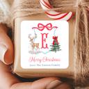  Family Crest Personalized Christmas Gift Stickers | Preppy Christmas Labels