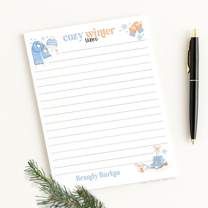 Personalized Christmas Notepad | Fun Bright Holiday List Pad | Custom Christmas Gift | Stocking Stuffer | Teacher Gift | Festive Stationery