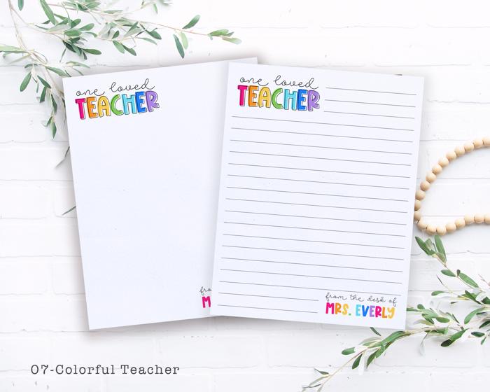 Personalized Teacher Notepad | Teacher Gift