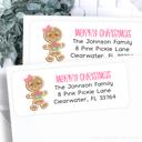  Christmas Address Labels | Personalized Return Address Stickers | Set of 60 | FREE SHIPPING