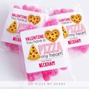  Personalized Valentine's Day Party Stickers with Treat Bags Valentine's Labels  | Set of 24