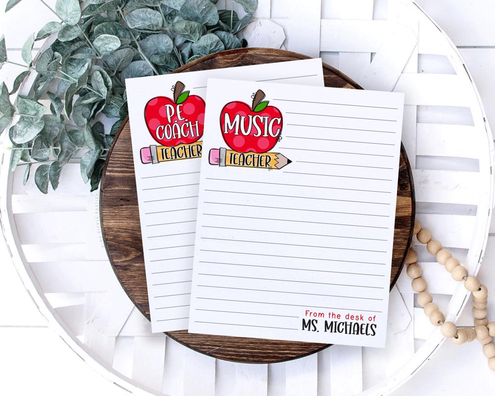 Personalized Teacher Notepad | Teacher Gift | FREE SHIPPING