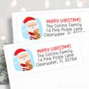  Christmas Address Labels | Personalized Return Address Stickers | Set of 60 | FREE SHIPPING