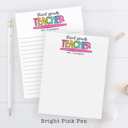  Personalized Teacher Notepad | Flair Pen Notepad | Teacher Gift | FREE SHIPPING