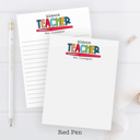  Personalized Teacher Notepad | Flair Pen Notepad | Teacher Gift | FREE SHIPPING