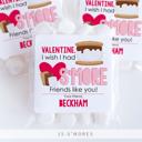  Personalized Valentine's Day Party Stickers with Treat Bags Valentine's Labels  | Set of 24