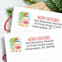  Christmas Address Labels | Personalized Return Address Stickers | Set of 60 | FREE SHIPPING