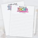  Personalized Teacher Notepad | Flair Pen Notepad | Back to School Teacher Appreciation Gift