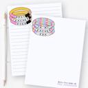  Personalized Teacher Notepad | Friendship Bracelet Teacher Notepad | Back to School Teacher Appreciation Gift