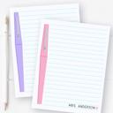  Personalized Teacher Notepad | Flair Pen Notepad | Back to School Teacher Appreciation Gift