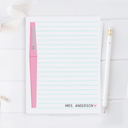  Personalized Teacher Notepad | Flair Pen Notepad | Teacher Gift