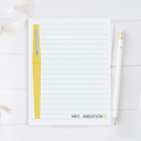  Personalized Teacher Notepad | Flair Pen Notepad | Teacher Gift