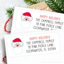  Christmas Address Labels | Personalized Return Address Stickers | Set of 60 | FREE SHIPPING