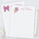  Personalized Teacher Notepad | Coquette Bow Teacher Notepad | Pencil Bow | Back to School Teacher Appreciation Gift