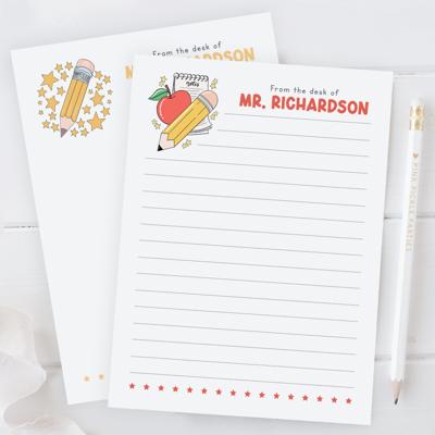 Personalized Teacher Notepad | Back to School Teacher Appreciation Gift